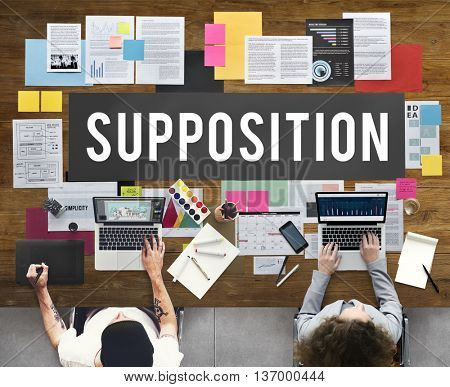 Supposition Prediction Logic Ideas Concept
