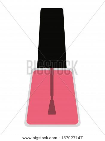 nailspolish makeup product isolated icon design, vector illustration  graphic