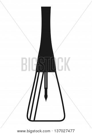 nailspolish makeup product isolated icon design, vector illustration  graphic