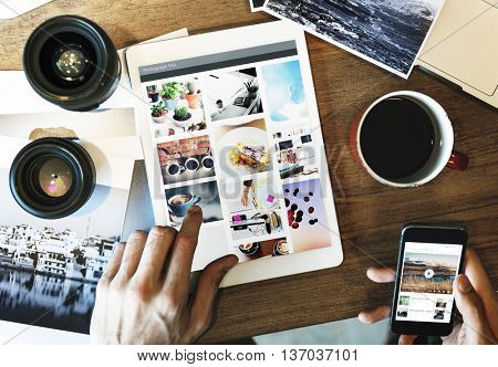 Camera Photography Design Studio Editing Concept