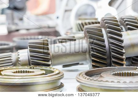 Close Up Cog Wheels Gears