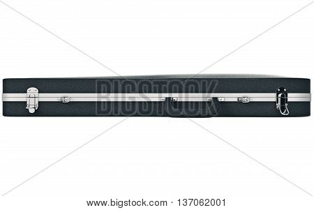 Case viola violin music accessories, side view. 3D graphic