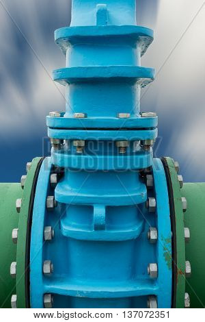 Control main valve Water control main valve Pipeline distribution Water pipeline distribution.