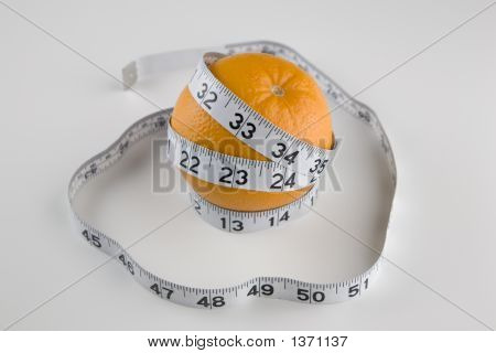 Oranje en liniaal