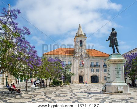 Praca Da Republic In Aveiro, Beira Litoral. Portugal.