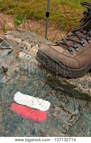 Trail Marker - Stick And Boot