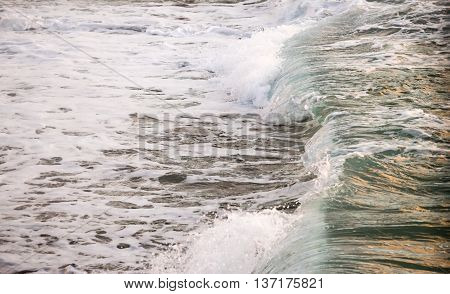 Colorful Ocean Waves from Kahana, Maui, Hawaii, USA