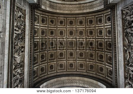 Underside Texture and Pattern of the Arc de Triomphe
