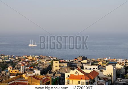 City Of Sao Filipe Under Haze