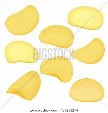 chips set vector image isolated on white background