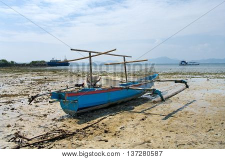 Fisherman's Boat In Bandar Lampung, Sumatra, Indonesia