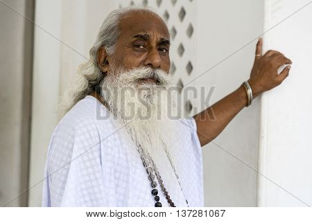 Big Bearded Man Portrait