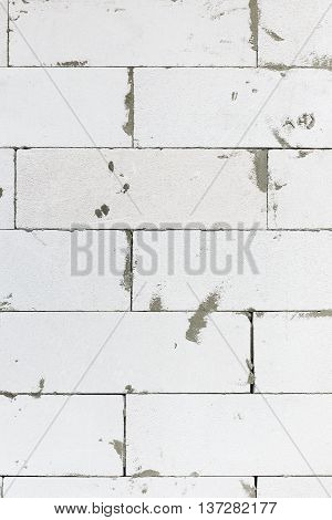 AAC brick in construction phase for wall panel