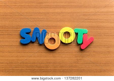 Snooty Colorful Word