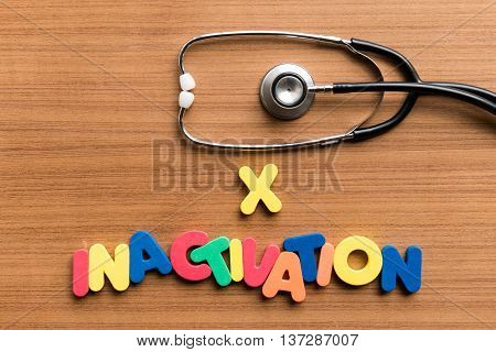 X Inactivation Colorful Word With Stethoscope