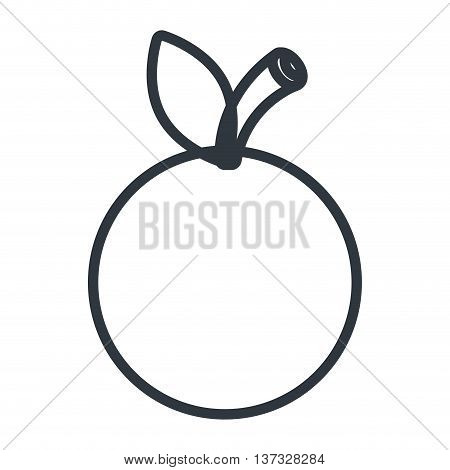 Fruit healthy food isolated flt icon, vector illustration graphic design.