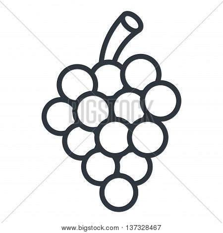 Fruit healthy food isolated flt icon, vector illustration graphic design.
