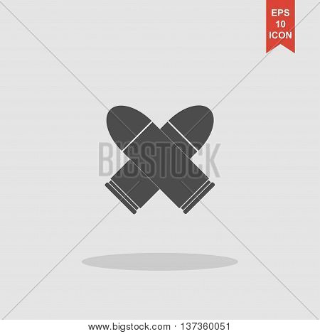 Bullet Icon. Flat Design Style.