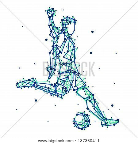 Illustration Of Abstract Football Player
