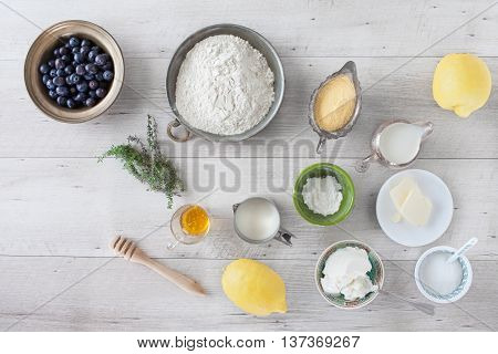 Lemon Blueberry Pancakes Ingredients