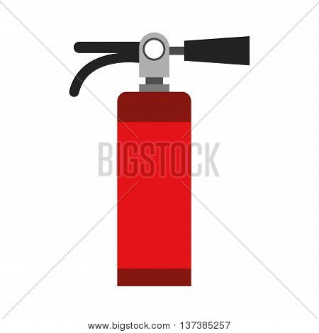simple flat design fire extinguisher icon vector illustration