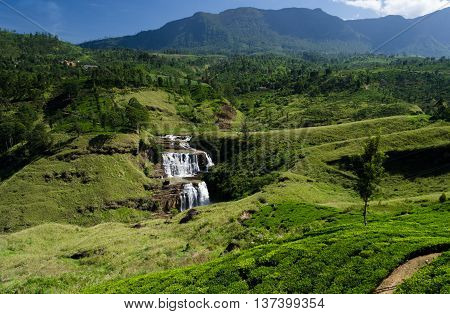 Waterfalls of Sri Lanka ,St.Clair's Falls ,Talawakele