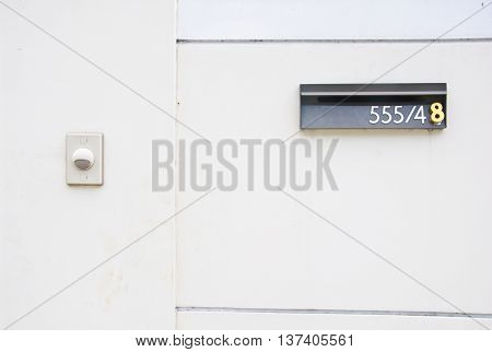 Background texture cement with a iron number 555/48