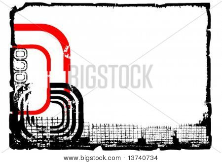 抽象的なグラフィック モンタージュ フレーム ベクトル