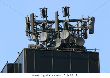 Antenas no telhado