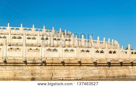 Circular Mound Altar at the Temple of Heaven in Beijing. UNESCO World Heritage site in China