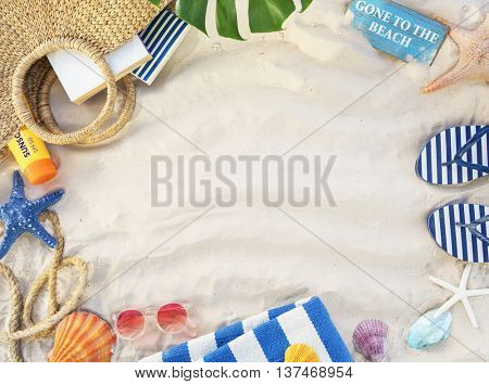 Gone to the Beach Summer Holiday Vacation Starfish Concept