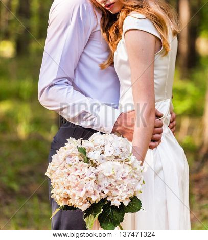 wedding in the forest