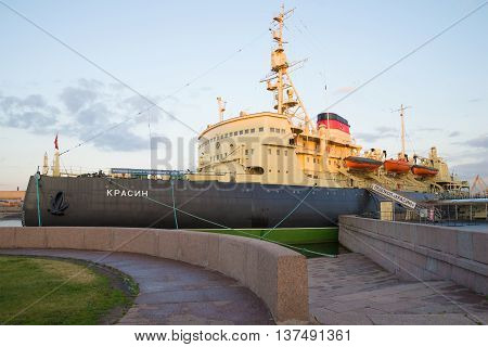 SAINT-PETERSBURG, RUSSIA - JULY 09, 2015: The icebreaker 