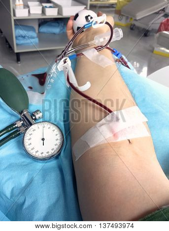 Blood Donor When Donating Blood In Hospital 3