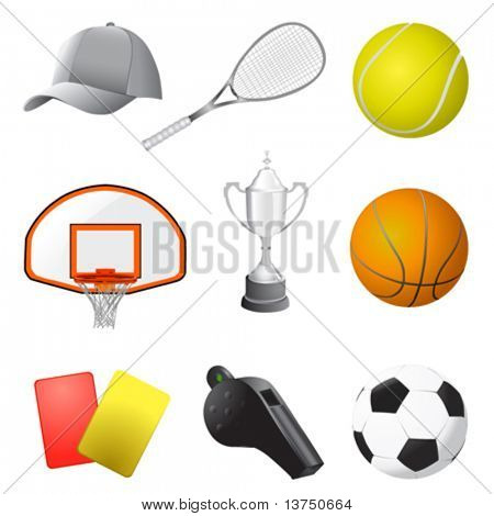 Sport Items Vector
