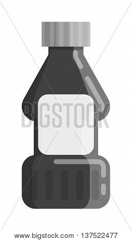 House hold bottle template and container bottle pack design bottle template. Bottle template plastic package. Blank package container dummy bottle template flat vector illustration.
