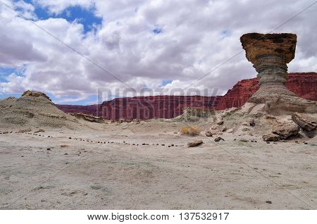 El Hongo. Ischigualasto Provincial Park. Argentina