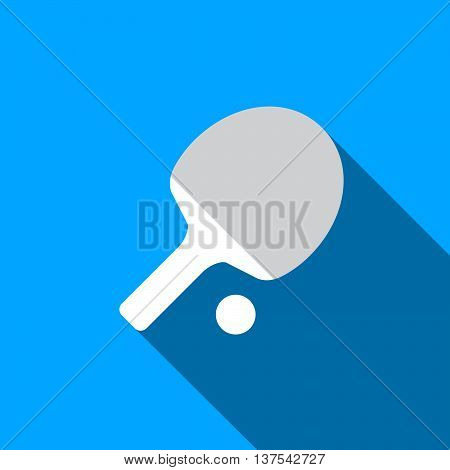 Equipment For Sports. Flat Sports Objects For Table Tennis. Isolated Table Tennis Rackets With Ball.