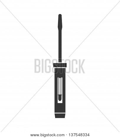 Constuction and repair concept represented by screwdriver tool icon. isolated and flat illustration