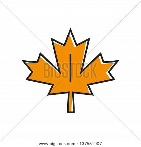 Maple leaf illustration. Tree, park, autumn, nature. Autumn concept. Can be used for topics like season, plant, nature