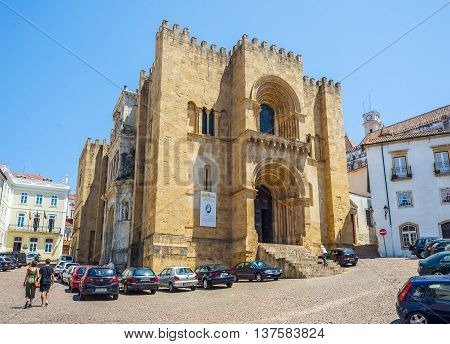 Se Velha, Old Cathedral Of Coimbra. Portugal.