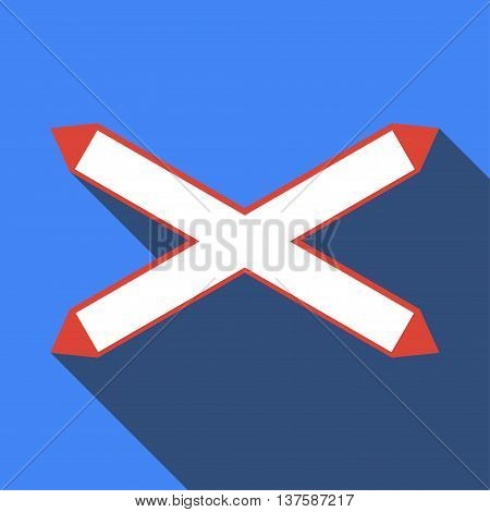 Icons Of Road Signs On A White Background