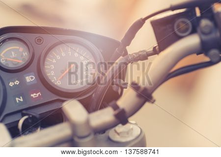 Classic Motorbike Control Panel