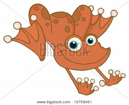 Hopping Frosch