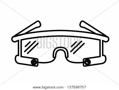 smartglasses  isolated icon design, vector illustration  graphic