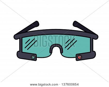 smartglasses  isolated icon design, vector illustration  graphic