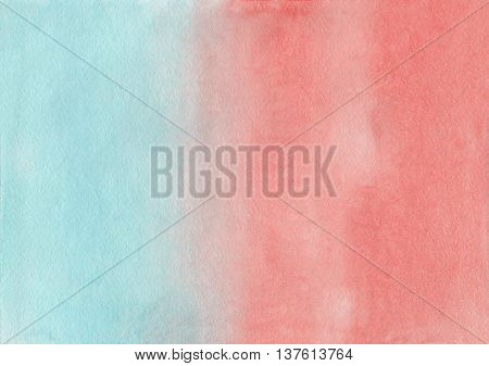 Abstract Pink And Blue Watercolor Background