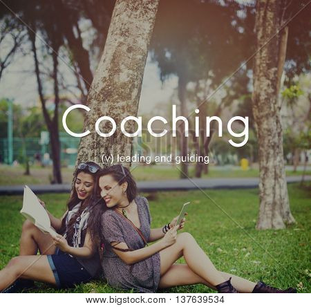 Coaching Educating Instructor Management Concept