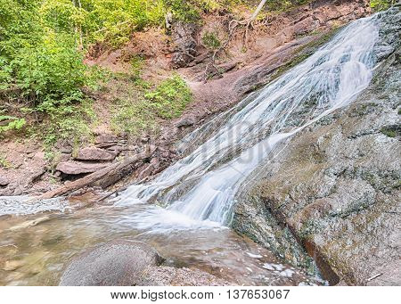 Jacobs Creek Falls on M-26, between Eagle River and Eagle Harbor, Michigan.