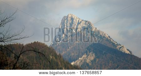 Spring Time In The Alps Near Grunau Im Almtal Small Town